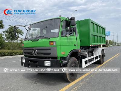 China Caminhão de lixo hidráulico do elevador do gancho de Dongfeng 153 com o recipiente de 10m3 12m3  à venda