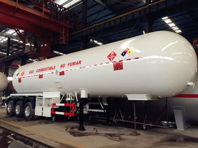 Κίνα Τα ημι LPG ρυμουλκών δηλητηριάζουν με αέρια το φορτηγό βυτιοφόρων 14000Gal 54000 λίτρα στην ημισφαιρική δεξαμενή τελών πιάτων προς πώληση