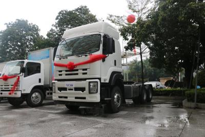 China ISUZU Prime Mover 10 Wheeler Tractor Head , 40T 450HP Tractor Head Trailer for sale