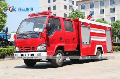 China ISUZU 600P 3T Fire Fighter Truck With Water And Foam Tank for sale