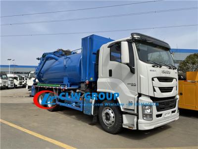 China ISUZU GIGA 18 Ton Combined Vacuum Sewer Jetting Truck for sale