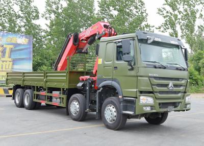 China 8X4 420HP 12 Wheels 40t 50t Sinotruk Howo Truck With SANY Hydraulic Crane for sale