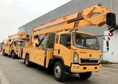 China Sinotruck HOWO 4x2 RHD 20m 22m Telescopic Boom Aerial Lift Truck for sale