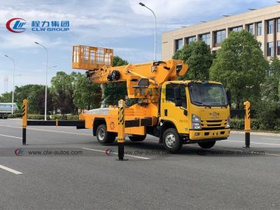 China Isuzu 29 metros de la plataforma de camión aéreo telescópico hidráulico de Skylift en venta