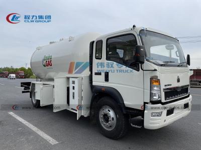 Κίνα Φορτηγό βυτιοφόρων Bobtail αερίου LPG Sinotruk HOWO 4x2 15m3 12m3 προς πώληση