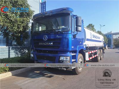 China camión del transporte del agua de 20m3 Shacman 6x4 con el tanque Q235 en venta