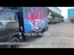 ISUZU Naked Eye 3D Billboard Mobile Outdoor LED Advertising Truck With Air Conditioner