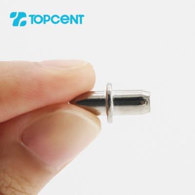 China Nickel Topcent OEM Factory Hidden Pins Pegs 5Mm Dowels 5Mm Shelves Pin Flipper Supports Glass Floating Glass Support for sale