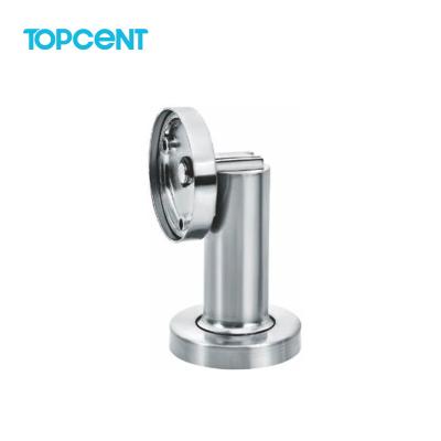 China TOPCENT modern door bracket stop stainless steel magnetic anti-collision door stopper for wooden door for sale