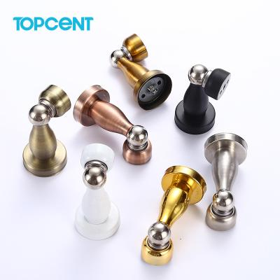 China TOPCENT Modern Floor Mounted Magnetic Door Holder Door Stopper Stainless Steel Door Stopper for sale