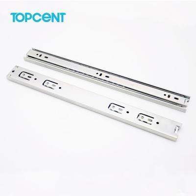 China Full Modern Ball Bearing Slide Rail Furniture Drawer Runner Topcent Extension Hardware Drawer Slide for sale