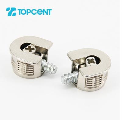 China Modern Topcent Thickened Zinc Alloy Three In A Plate Support Concealed Furniture Connector for sale