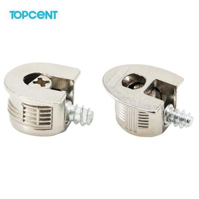 China Topcent Modern Zinc Alloy Furniture Cabinet Connection Fixture Accessories Screw Connector for sale