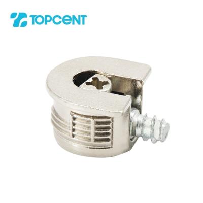 China Topcent Modern Hot Sale Furniture Hardware Wardrobe Sideboard Screw Concealed Zinc Alloy Connector for sale