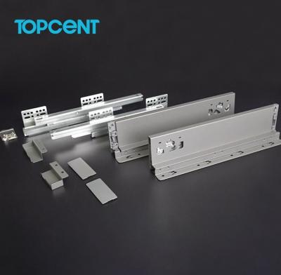 China Topcent Drawer Modern Drawer Tandem Box Slide Tandem Slim Close Closed Kitchen for sale