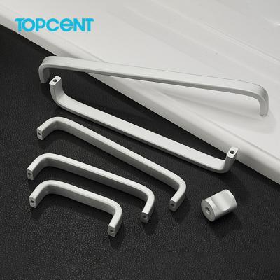 China Topcent Modern Modern Aluminum U Shape Door Bedroom Pulls Furniture Hardware Accessories Drawer Sideboard Handle for sale