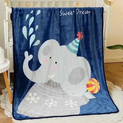 China 0~3 Years New Hintcan Baby Blanket Single Layer Baby Coral Pile Flannel Blanket Suitable For 0~3 Years for sale