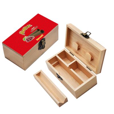 China Wholesale Recyclable Hintcan Fruit Pattern Wooden Honeycomb Box Set Smoking Stash Box For Smoking Accessories for sale