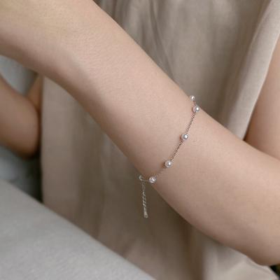 China CLASSIC Wholesale 925 sterling silver Pearl Bracelet 14k gold natural freshwater Pearl Pearl bracelet for sale