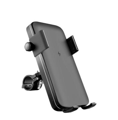 China 2020 Electronic Waterproof Universal Waterproof Power Bank Holder Bicycle Phone Holder IP53 Wireless Charger for sale