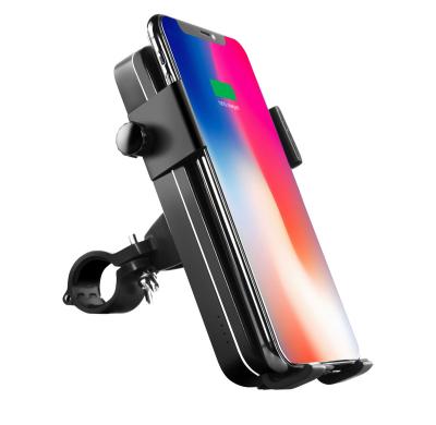 China Electric Bike Bicycle Accessories Bike Cell Phone Holder Wireless Charger Mount For Bicycle Motorcycle for sale