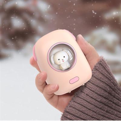 China Portable Hand Warmer In Winter As Gifts For Children 2022 New Innovation Mini Pocket Hand Warmer Portable USB Charger And Heat Battery Portable Power Bank Package Gift For Kids for sale