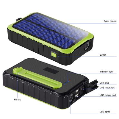 China Fast Charge Support Trending Products 2020 New Arrivals Solar Charger Power Bank Operated Solar Powered Mobile Hand Crank Charger for sale