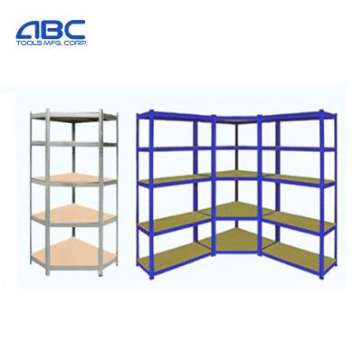 China 96x48x96 Corrosion Protection Boltless Storage Stacking Rack Metal Corner Shelving For Garage for sale