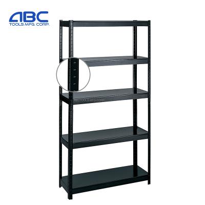 China Durable Corrosion Protection Metal Sheet Mold Slotted Boltless Stacking Storage Rack Shelving For Garage / Warehouse System for sale