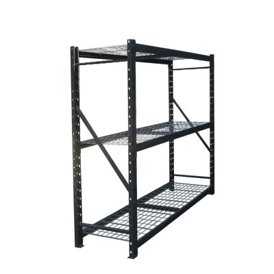 China Corrosion Protection Steel Shelving Rack With Four Adjustable Wire Steel Shelves for sale