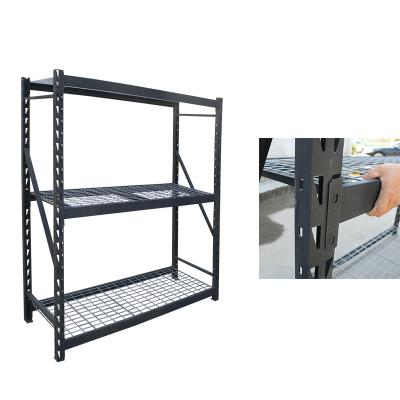 China Corrosion Protection Steel Shelving Rack With Four Adjustable Wire Steel Shelves for sale