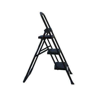 China Folding Ladders Steel Material Step Ladders Structure Three Step Ladder With Handle for sale