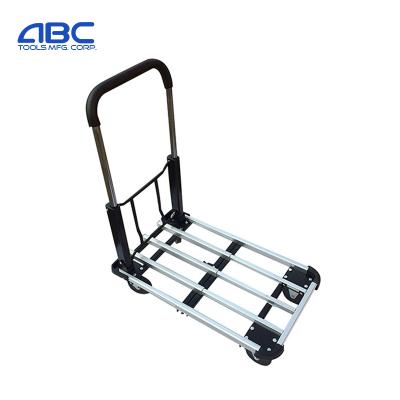 China Durable Aluminum Wheel Barrow Foldable Hand Truck With Telescoping Handle And Platform for sale