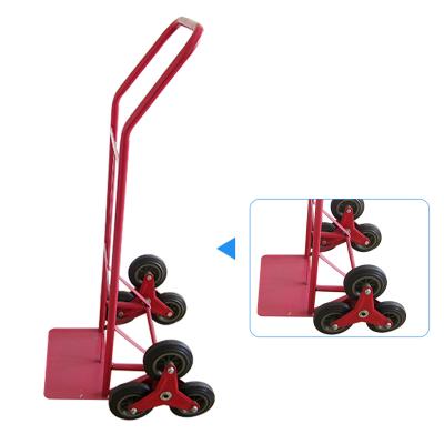 China Durable 200kg Stair Climber Six Wheels Hand Cart With Solid Wheels for sale