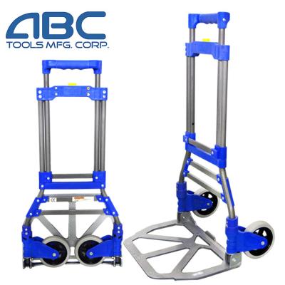 China New Arrived Foldable Aluminum Goods Warehouse Hand Trolley Trolley Prices for sale