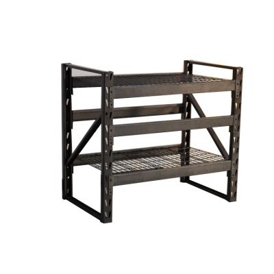 China New Style Corrosion Protection Heavy Duty Steel Wire Mesh Metal Workbench Shelving Rack Various Size Dimension for sale