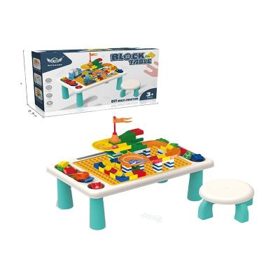 China Children's Building Block Toy Table +1 Chair +95 Slide 48.6*30*23.7 for sale