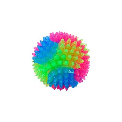 China Environmental Protection Natural Rubber Luminous Molar Puzzle Ball Pet Stored Interactive Luminous Toy for sale