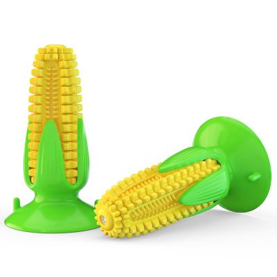 China Environmental Protection Natural Chew Resistant Stored Teeth Cleaning Corn Cob Water Dog Toothbrush Pet Healthy Grinding Toys for sale