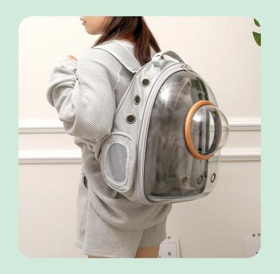 China Outdoor Transparent Breathable Travel Capsule Backpack Cat Dog Pet Backpack for sale