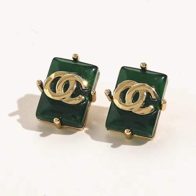 China Vintage Women's Vintage Jewelry Ear Studs With Pearl Tassels Designer Ear Studs With Brand Letters for sale