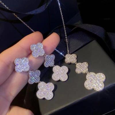 China 2021 New Fashion Style Women Jewelry Sets Diamond Earrings And Necklaces Set CIS Designers CLASSIC Jewelry for sale