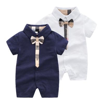 China Hot Sale Summer Short Sleeve Baby Boy's Rompers Long Sleeve Jumpsuit Baby Boy's Girls Cotton Romper One-Piece Jumpsuit Outfits Clothes for sale