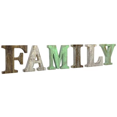 China China Wholesale Custom Home Decoration Letters Vintage Wooden Wall Sign for sale