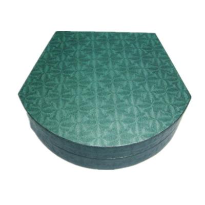 China Recyclable Custom Classic Green Cosmetic Paper Jewelry Box for sale