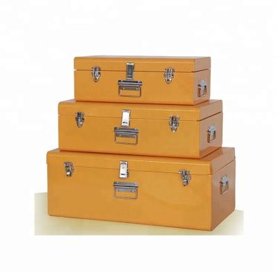 China Sustainable Metal 3 Galvanized Steel Storage Trunk Set for sale