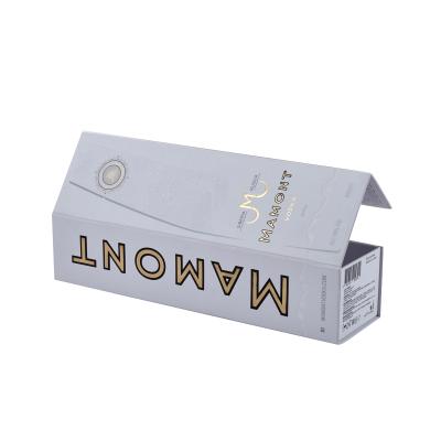 China Recycled Materials Wholesale Luxury Custom Logo Packaging Box Foldable Rigid Cardboard Magnetic Champagne Bottle Paper Wine Whiskey for sale