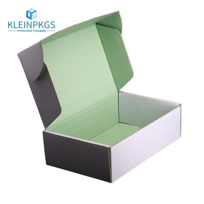 China Recyclable Mailer Ear-lock Mailer Corrugated Mailer Box With Unique Brand Golden Corrugated Box for sale