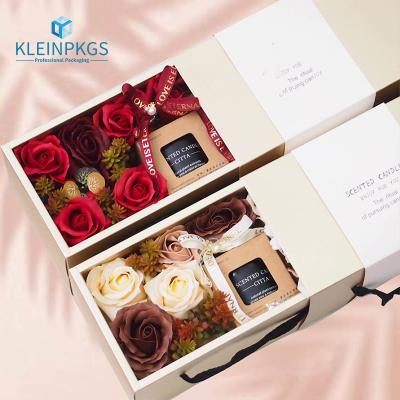 China Recyclable Two Piece Flower Gift Box With Gold Round Flower Box Wreath Flower Box for sale