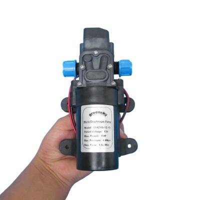 China 1.5L/Min 12VDC 15W Factory Directly Sale Grimmsky Automotive Industry D.C Type Self Priming Pressure Switch Mini Diaphragm Pump for sale